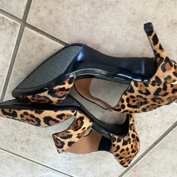 Calvin Klein Asymetrical Leopard Heels - Picture 5 of 5